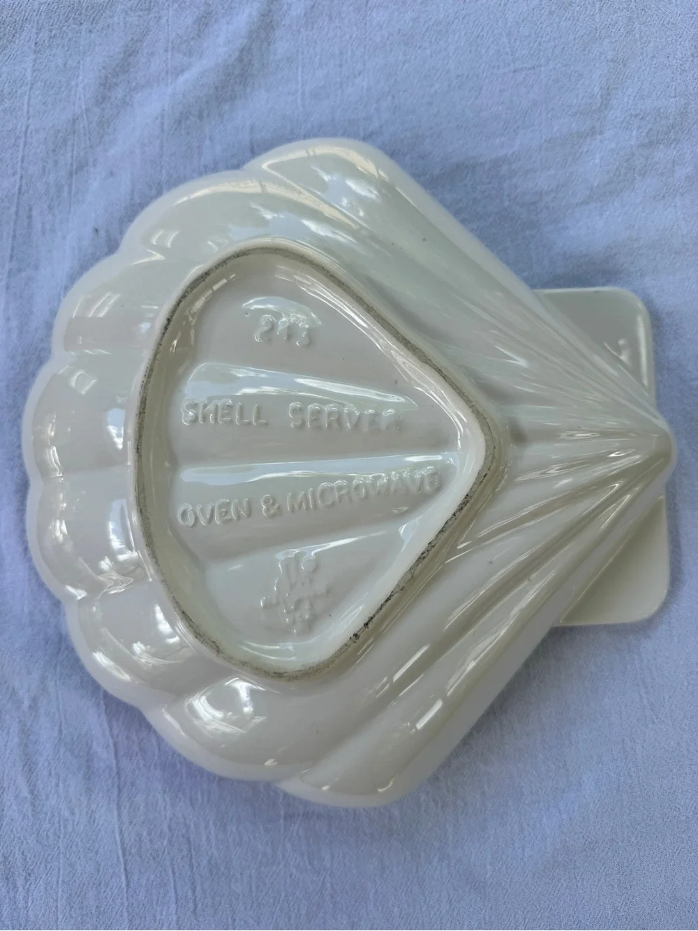 Vintage Pfaltzgraff Seashell Pottery Large Serving Dish 10.5